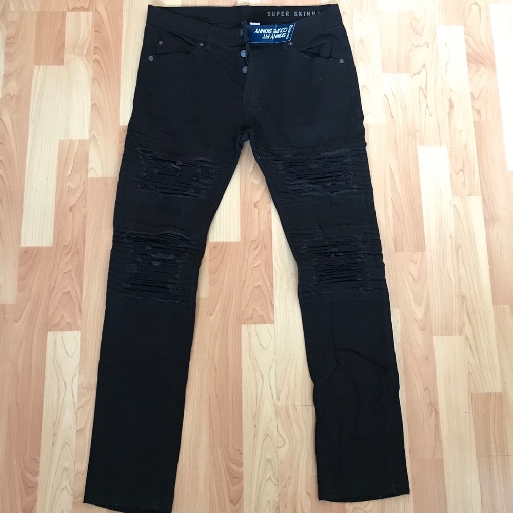 H&M Divided Skinny Fit Distressed Jeans